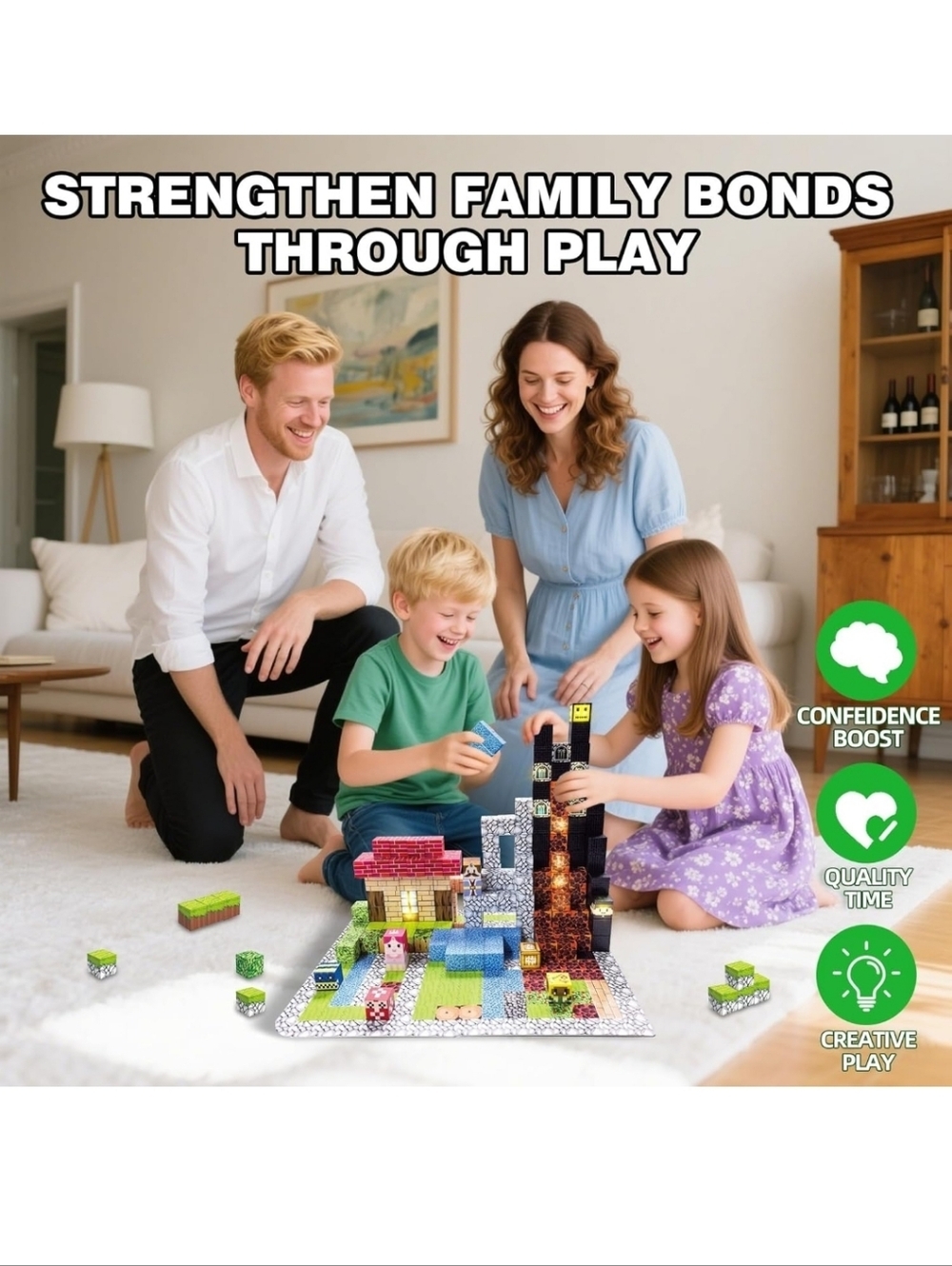200 PCS Magnetic Building Blocks Set - Picture 7 of 7